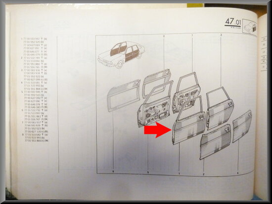 R20-R30 Portier voorzijde links (New Old Stock)