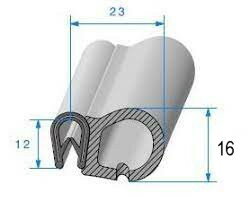 Joint en caoutchouc pour les portes.