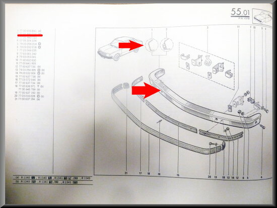 R18 Front bumper (New Old Stock).