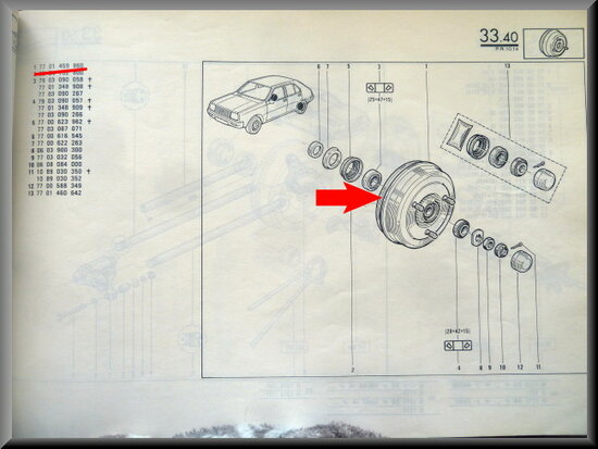 R14 Brake drum (New Old Stock).