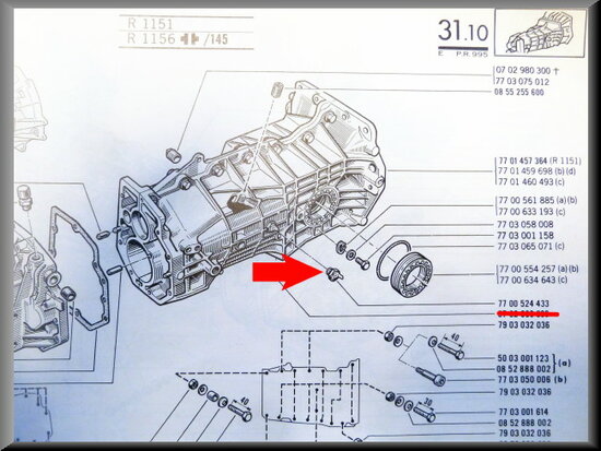 Ground connection (4 gear).