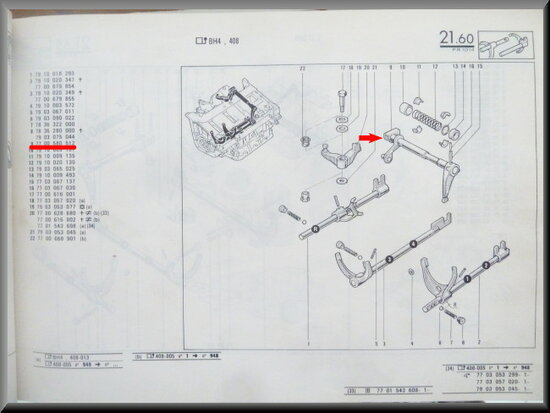 R14 Selector shaft.