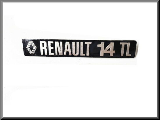 R14 Logo "Renault 14TL" (New Old Stock).