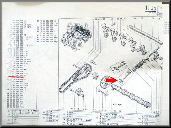 R14 Jeu de valves avec clavettes (New Old Stock).