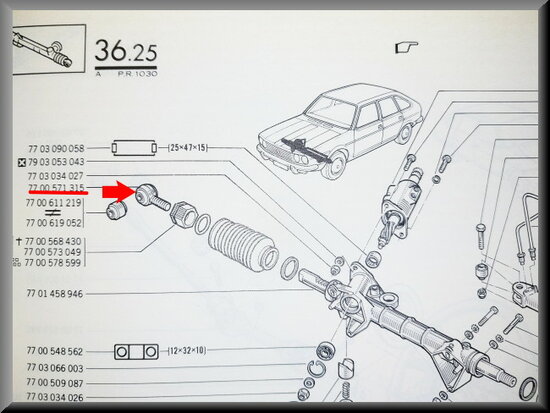 R20-R30 Rotule de fixation (New Old Stock). 