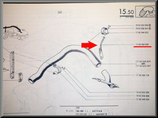 Mounting holder heating hose (preheating).