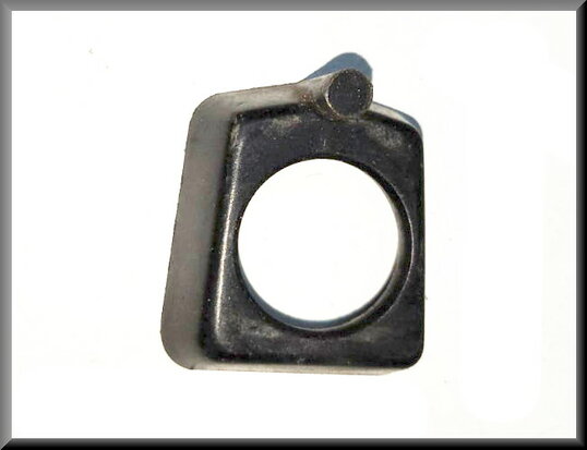 Window handle rosette (Black).