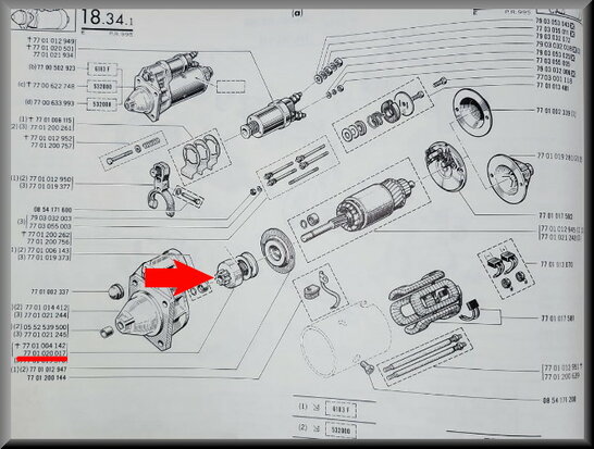 Bendix startmotor.