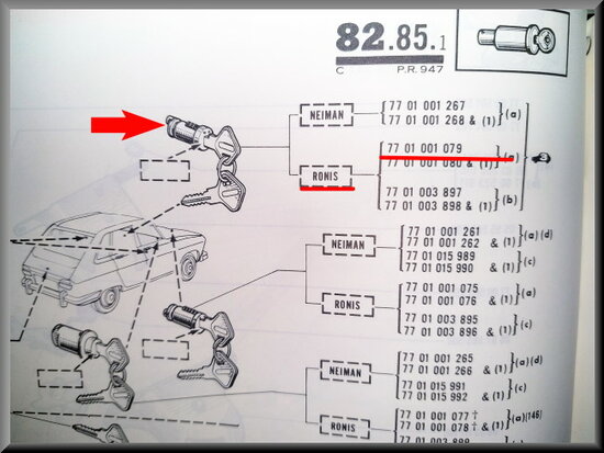 Lockcylinders R16 TS (RONIS).