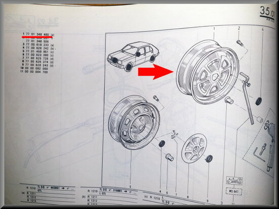 R14 Velg (New Old Stock).