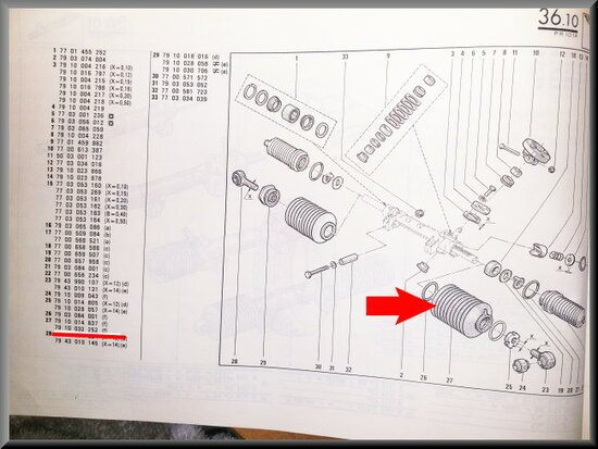 R14 Steering sleeve (New Old Stock).