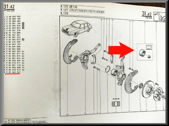 R20-30 Wheel bearing (New Old Stock).