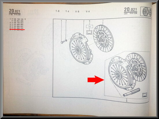 Trafic-R21 Clutch kit.