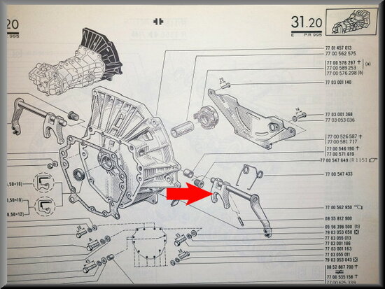 Bracket clutch release sleeve.