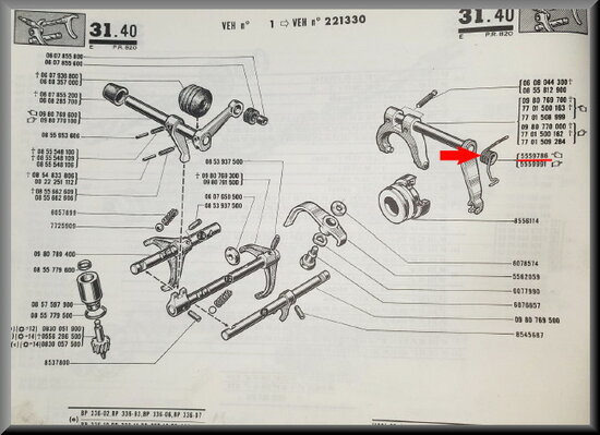 Release shaft spring.