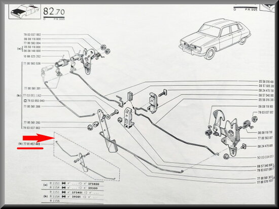 Slot motorkap (New Old Stock)