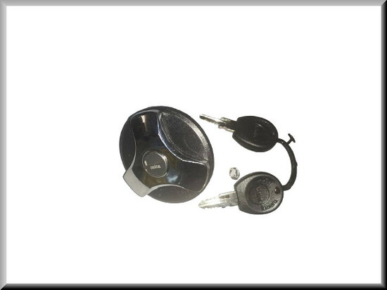 Fuel filler cap lockable (black).