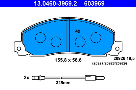 R30 Brake pads (New Old Stock).