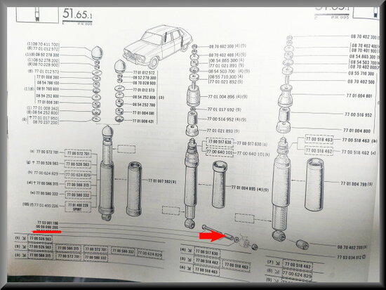 Shock absorber bolt bush.