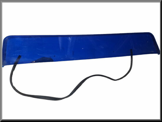 Déflecteur de toit ouvrant en plastique (bleu avec joint). 