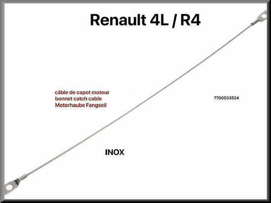 R4: Motorkapvangkabel (New Old Stock).