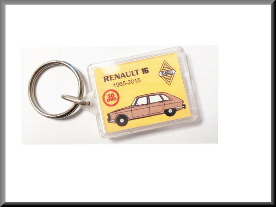 Sleutelhanger Renault 16 50 jaar (bruin).