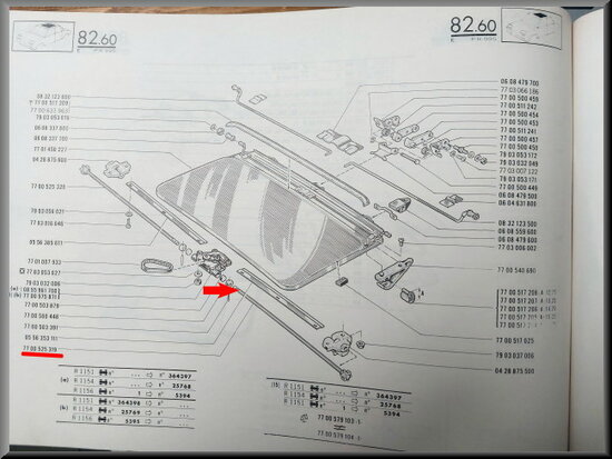 Aandrijfas open dak (gebruikt).
