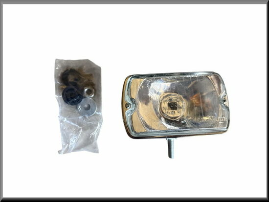 Verstraler: reflector met glas R16 TS.
