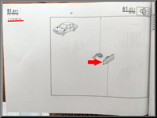 R9-R20-R30: Knipperlicht (New Old Stock).