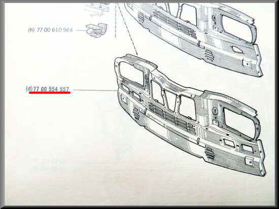 Linkerdeel voorfront R16 TX.