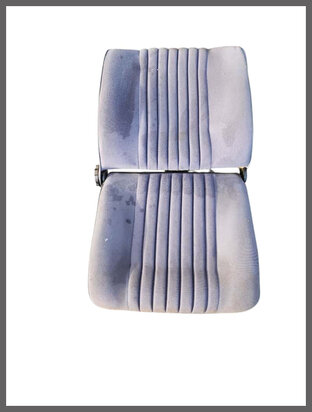 Compleet interieur grijs-blauw stof (gebruikt).