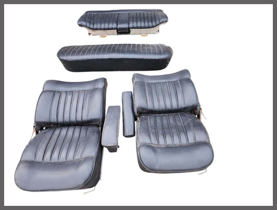 Compleet interieur zwart skai (gebruikt).