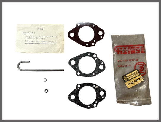 R 4,6,8,10,18: Caburateur revisieset Solex (New Old Stock).