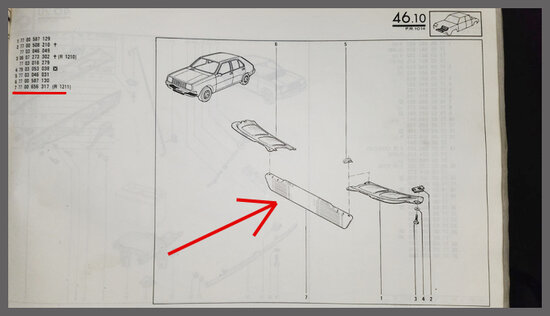 R14: Voorfront onderplaat (New Old Stock).