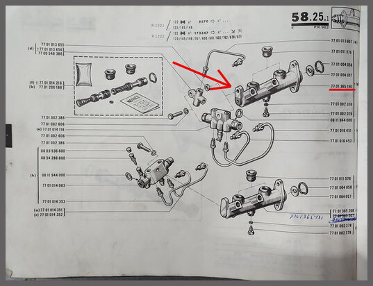 R5: Hoofdremcilinder (New Old Stock).