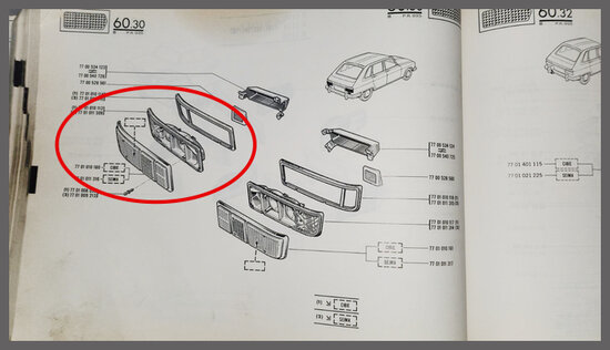Complete rear light unit right SEIMA.