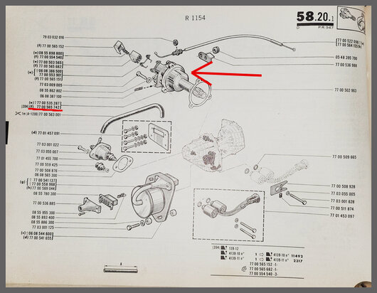 Regelaar automaatbak (New Old Stock).