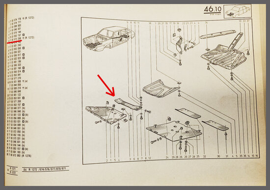 R 20,25,30: Bodembalk (New Old Stock).