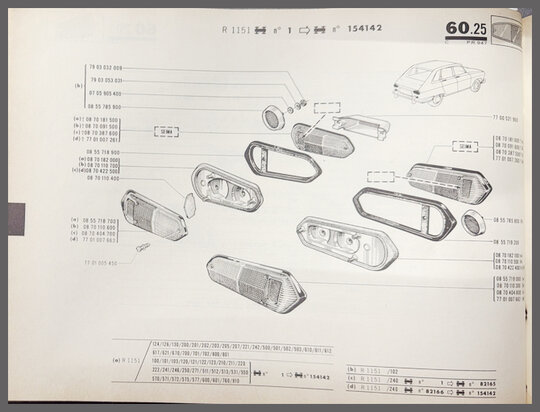 Achterlicht unit links compleet.