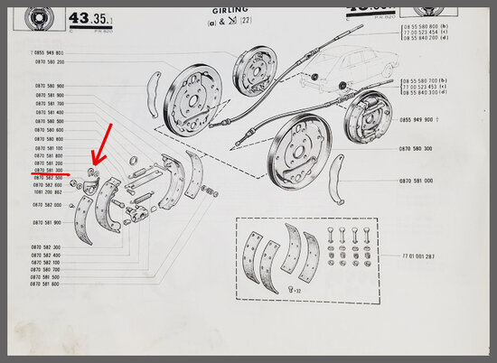 Borgklem remschoengaffel (​​​​​​​New Old Stock).