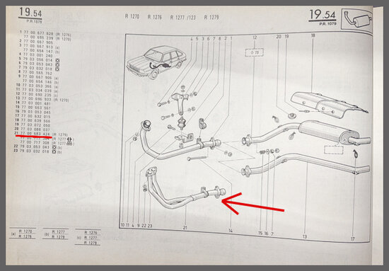 R20-30: Uitlaat-vlampijpje (New Old Stock).