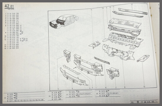 R20-R30 Frontplaat (New Old Stock).