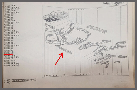 R20-30: Front beam (New Old Stock).