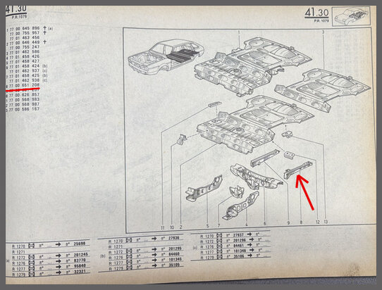 R20-R30 Chassis balk links (New Old Stock).