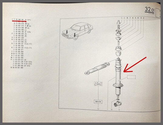 R20-30: Shock absorbers front (New Old Stock).