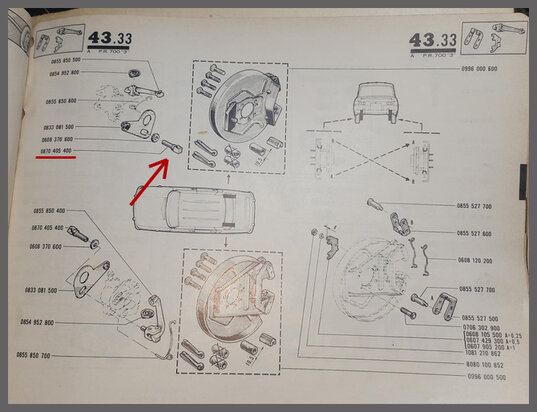 R8-10: Afstelschroef (New Old Stock).