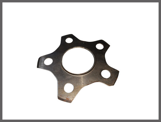 Borgplaat vliegwiel bouten 5 gaats (New Old Stock).