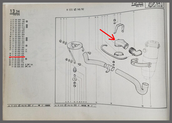 R20-30: Couvercle de caburateur (New Old Stock).