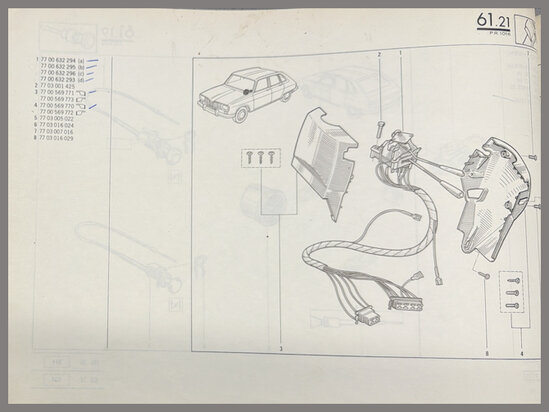 Richtingaanwijzer schakelaar (New Old Stock)