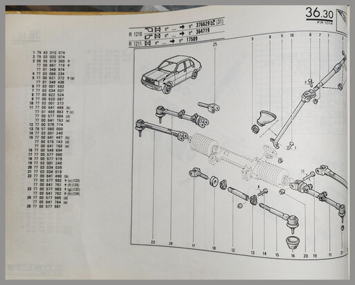 R14: Stuurstang (New Old Stock).